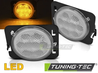 Boční blinkry LED Jeep Wrangler JK, 2007-2018, chromové
